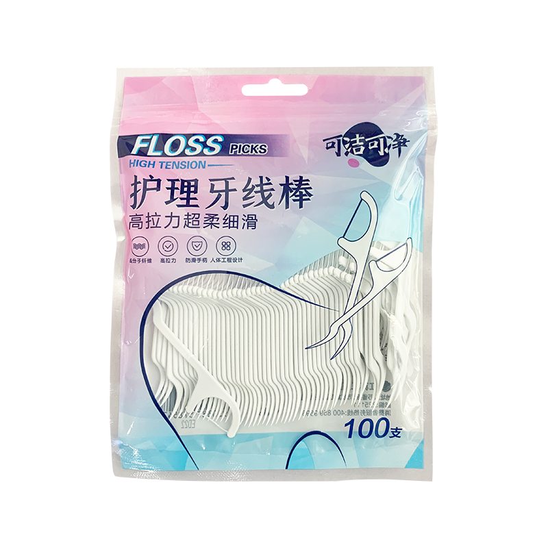 가방에 100 피스 매우 부드럽고 부드러운 치실 막대기